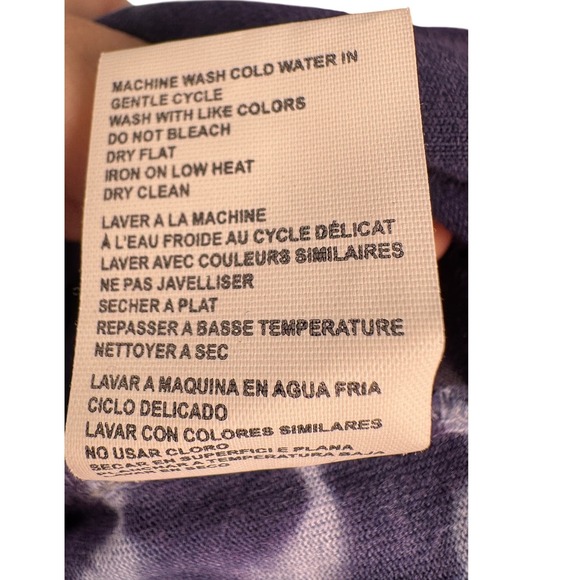 Daily Practice by Anthropologie‎ Navy Tie-Dye Long Sleeve Midi Dress NWT-L - Picture 11 of 11